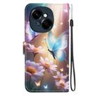 For Tecno Spark GO 1 / Pop 9 Pro Crystal Texture Colored Drawing Leather Phone Case(Butterfly Love Flower) - 3