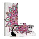 For iPhone 12 mini 3D Painted Pattern Horizontal Flip Leather Case with Holder & Card Slots & Photo Frame & Wallet(Half Flower) - 1