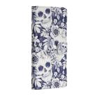 For iPhone 12 / 12 Pro 3D Painted Pattern Horizontal Flip Leather Case with Holder & Card Slots & Photo Frame & Wallet(Skull Flower) - 2