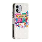 For iPhone 12 / 12 Pro 3D Painted Pattern Horizontal Flip Leather Case with Holder & Card Slots & Photo Frame & Wallet(Couple Cat) - 3