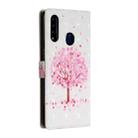 For Samsung Galaxy A20s 3D Painted Pattern Horizontal Flip Leather Case with Holder & Card Slots & Photo Frame & Wallet(Pink Tree) - 3
