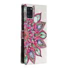 For Samsung Galaxy A21s 3D Painted Pattern Horizontal Flip Leather Case with Holder & Card Slots & Photo Frame & Wallet(Half Flower) - 3