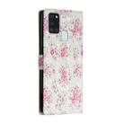 For Samsung Galaxy A21s 3D Painted Pattern Horizontal Flip Leather Case with Holder & Card Slots & Photo Frame & Wallet(Rose Flower) - 3