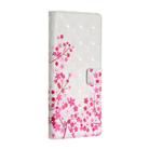 For Samsung Galaxy A21s 3D Painted Pattern Horizontal Flip Leather Case with Holder & Card Slots & Photo Frame & Wallet(Cherry Blossoms) - 1