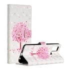 For Samsung Galaxy A21s 3D Painted Pattern Horizontal Flip Leather Case with Holder & Card Slots & Photo Frame & Wallet(Pink Tree) - 1