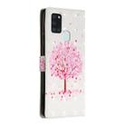For Samsung Galaxy A21s 3D Painted Pattern Horizontal Flip Leather Case with Holder & Card Slots & Photo Frame & Wallet(Pink Tree) - 3
