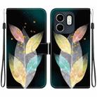 For Infinix Hot 50i / Smart 9 Crystal Texture Colored Drawing Leather Phone Case(Colored Leaves) - 1