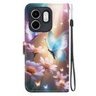 For Infinix Hot 50i / Smart 9 Crystal Texture Colored Drawing Leather Phone Case(Butterfly Love Flower) - 3