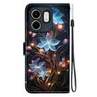 For Infinix Hot 50i / Smart 9 Crystal Texture Colored Drawing Leather Phone Case(Little Lantern Flower) - 3