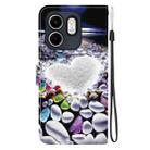 For Infinix Hot 50i / Smart 9 Crystal Texture Colored Drawing Leather Phone Case(Heart Shaped) - 3