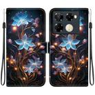 For Infinix Note 40 Pro 4G / 5G / Pro+ Crystal Texture Colored Drawing Leather Phone Case(Little Lantern Flower) - 1