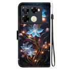 For Infinix Note 40 Pro 4G / 5G / Pro+ Crystal Texture Colored Drawing Leather Phone Case(Little Lantern Flower) - 3