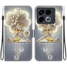 For Infinix Note 40 4G Crystal Texture Colored Drawing Leather Phone Case(Sika Deer) - 1
