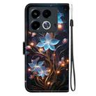 For Infinix Note 40 4G Crystal Texture Colored Drawing Leather Phone Case(Little Lantern Flower) - 3