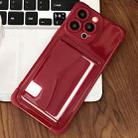 For iPhone 12 Pro Macaron Color Side Card Slot TPU Phone Case(Red) - 1