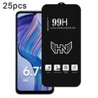 For Samsung Galaxy F05 25pcs High Aluminum Large Arc Full Screen Tempered Glass Film - 1