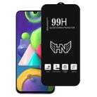 For Samsung Galaxy M21 High Aluminum Large Arc Full Screen Tempered Glass Film - 1
