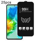 For Samsung Galaxy M55s 25pcs High Aluminum Large Arc Full Screen Tempered Glass Film - 1