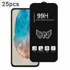 For Samsung Galaxy M35 25pcs High Aluminum Large Arc Full Screen Tempered Glass Film - 1