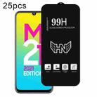 For Samsung Galaxy M21 2021 25pcs High Aluminum Large Arc Full Screen Tempered Glass Film - 1