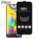 For Samsung Galaxy M31 Prime 25pcs High Aluminum Large Arc Full Screen Tempered Glass Film - 1