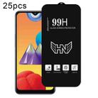 For Samsung Galaxy M01s 25pcs High Aluminum Large Arc Full Screen Tempered Glass Film - 1