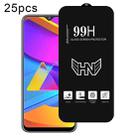 For Samsung Galaxy M10s 25pcs High Aluminum Large Arc Full Screen Tempered Glass Film - 1