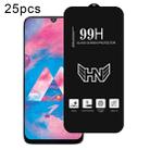 For Samsung Galaxy M30 25pcs High Aluminum Large Arc Full Screen Tempered Glass Film - 1
