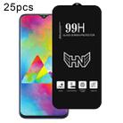 For Samsung Galaxy M20 25pcs High Aluminum Large Arc Full Screen Tempered Glass Film - 1