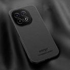 For vivo iQOO 13 HUIYI Leather Magnetic Phone Case(Black) - 1