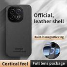 For vivo iQOO 13 HUIYI Leather Magnetic Phone Case(Brown) - 2