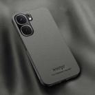 For vivo iQOO Neo9 HUIYI Leather Magnetic Phone Case(Grey) - 1