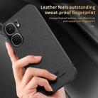 For vivo iQOO Neo9 HUIYI Leather Magnetic Phone Case(Grey) - 3