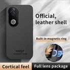 For vivo S20 HUIYI Leather Magnetic Phone Case(Brown) - 2