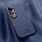 For vivo S19 Pro HUIYI Leather Magnetic Phone Case(Blue) - 1