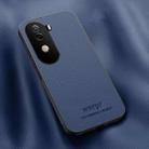 For vivo V40e HUIYI Leather Magnetic Phone Case(Blue) - 1