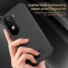 For vivo V40e HUIYI Leather Magnetic Phone Case(Blue) - 3