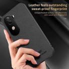 For vivo V40e HUIYI Leather Magnetic Phone Case(White) - 3