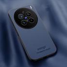 For vivo X200 Pro HUIYI Leather Magnetic Phone Case(Blue) - 1