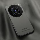 For vivo X200 Pro HUIYI Leather Magnetic Phone Case(Grey) - 1