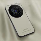 For vivo X200 Pro HUIYI Leather Magnetic Phone Case(White) - 1