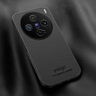For vivo X200 Pro mini HUIYI Leather Magnetic Phone Case(Black) - 1