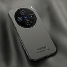 For vivo X200 Pro mini HUIYI Leather Magnetic Phone Case(Grey) - 1