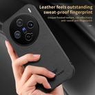For vivo X200 Pro mini HUIYI Leather Magnetic Phone Case(Grey) - 3