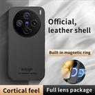 For vivo X200 Pro mini HUIYI Leather Magnetic Phone Case(Brown) - 2