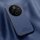 For vivo Y300 Pro HUIYI Leather Magnetic Phone Case(Blue) - 1
