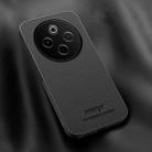For vivo Y300 Pro HUIYI Leather Magnetic Phone Case(Black) - 1