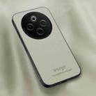 For vivo Y300 Pro HUIYI Leather Magnetic Phone Case(White) - 1