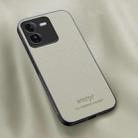 For vivo iQOO Z9 Turbo HUIYI Leather Magnetic Phone Case(White) - 1