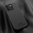 For vivo iQOO Z9 HUIYI Leather Magnetic Phone Case(Black) - 1